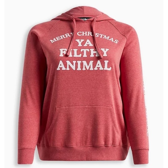 TORRID NWT HOME ALONE COZY FLEECE HOODIE - Picture 5 of 6